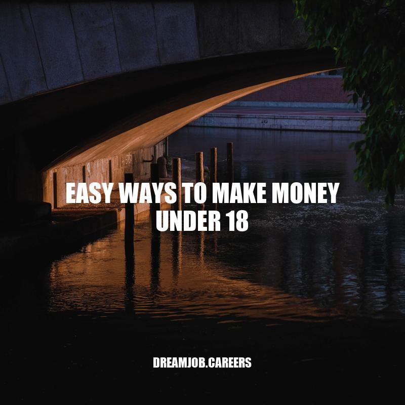 Easy Ways to Make Money as a Teenager